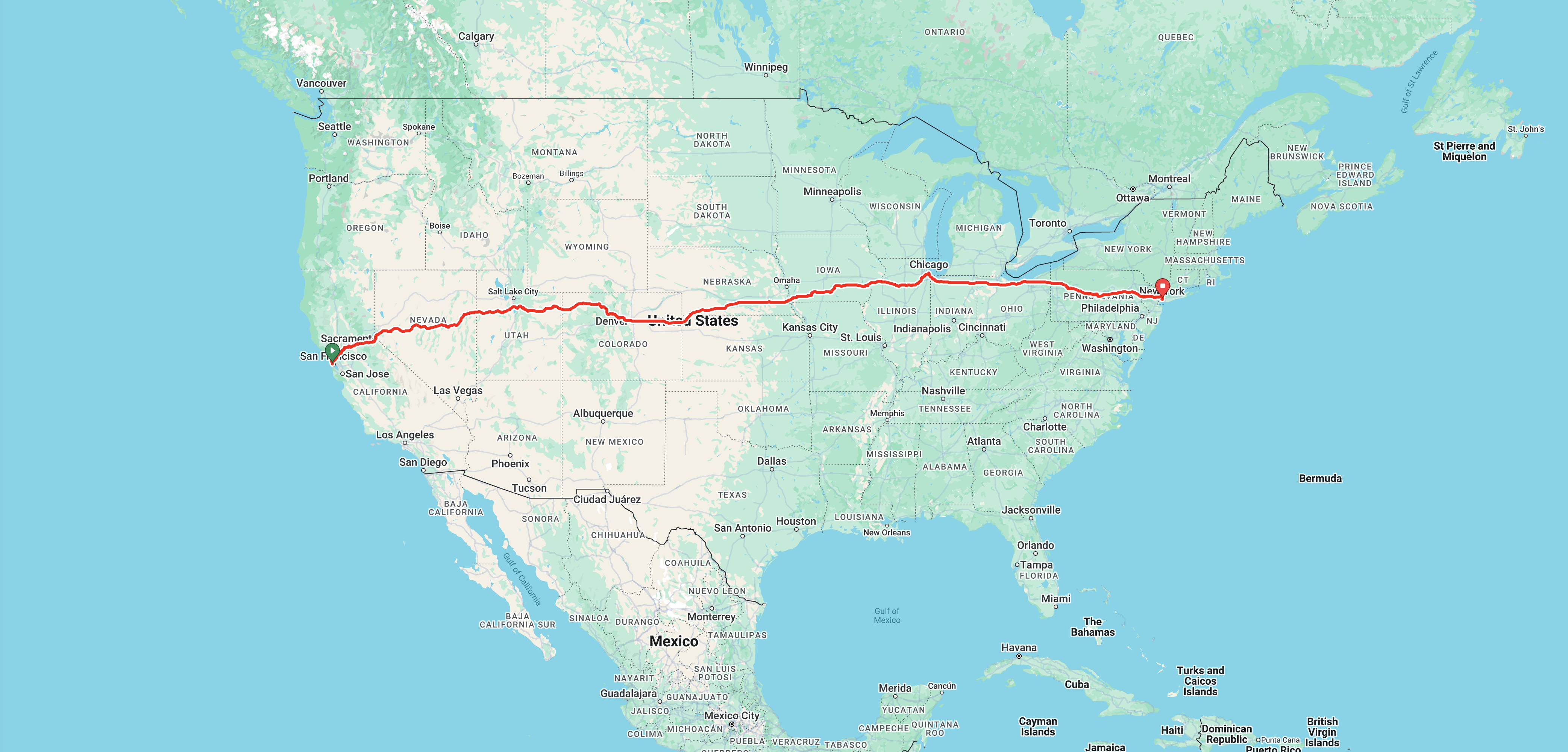 Great American 5000 Route