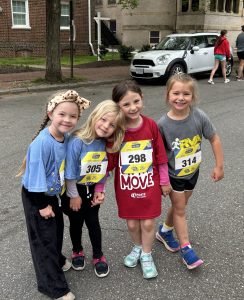 Little runners participating in Kids On The Move