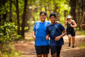 Kids On The Move club enjoying a daytime run
