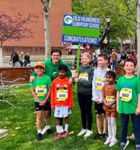 Coach Ashley Stielbeling with her run club