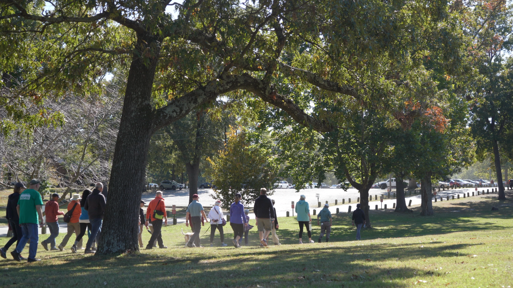 Park goers enjoying Bryan Park